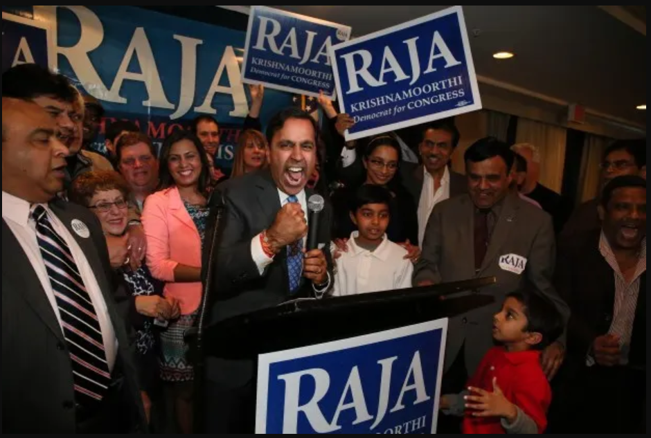 Raja at campaign rally